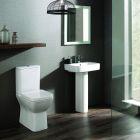 Brooklyn Rimless Open-Back Toilet Pan - Including Seat