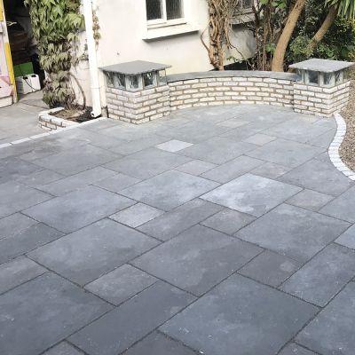 Kota Grey Limestone Paving Hand-Cut, Calibrated 60x30x2.2cm
