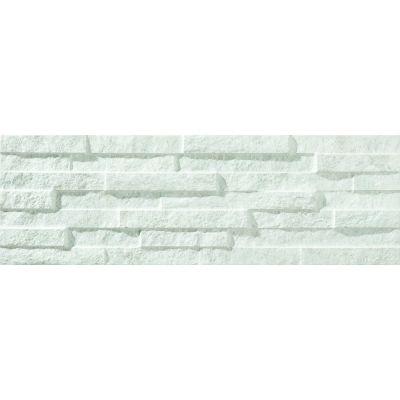 Brickstone White Porcelain Wall Tile 52x16cm - Alternative Image