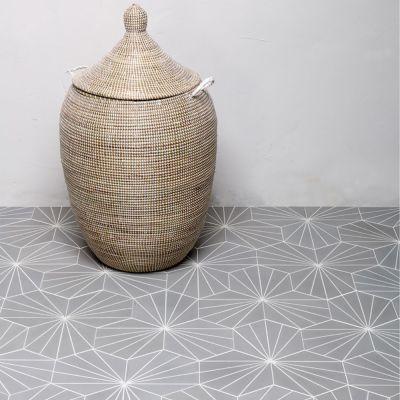 Lilypad Hexagon Gris Porcelain Matt Tile 23x20cm