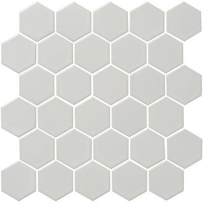 Big Hexagon White Mosaic Ceramic Matt 28x27cm - Alternative Image