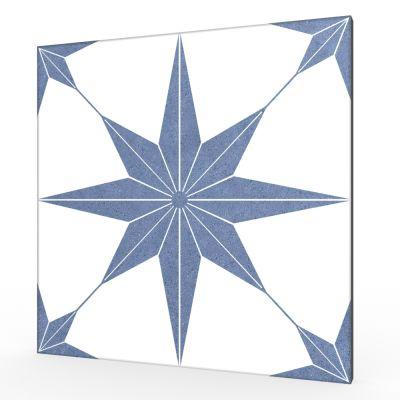 Stella Azul Matt Porcelain Tile 25x25cm - Alternative Image