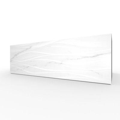 Artistic White Ceramic Decor Matt Tile 120x40cm - Alternative Image