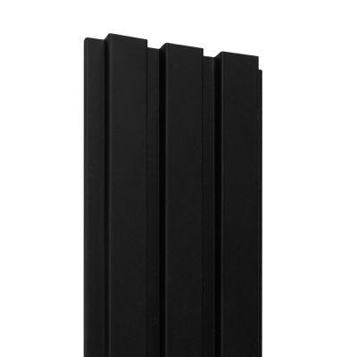 18mm Woodlux Wooden Wall Panel Pearl Black 280x12.1cm - Alternative Image