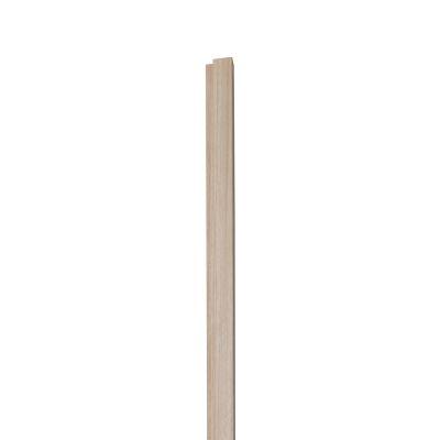 18mm Woodlux Wooden Wall Panel Ash End Piece B 275x3.8cm