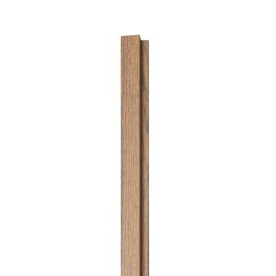 18mm Woodlux Wooden Wall Panel Teak End Piece A 275x3.5cm