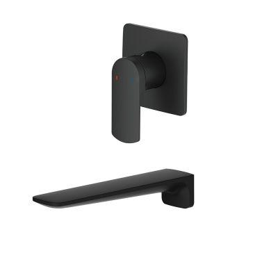 Fuse Wall Mounted Bath Fillers Black Taps