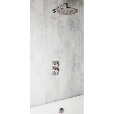 Kyloe Cascade Bath Shower Kit - Brushed Nickel