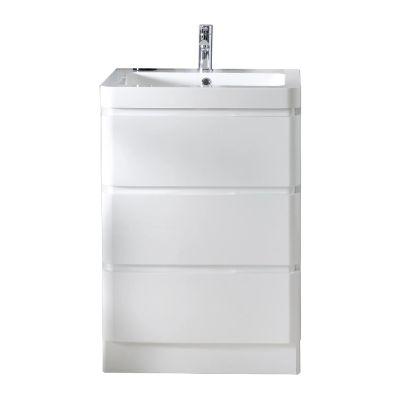 Aurora 60cm Floor-Standing Vanity Unit Gloss White