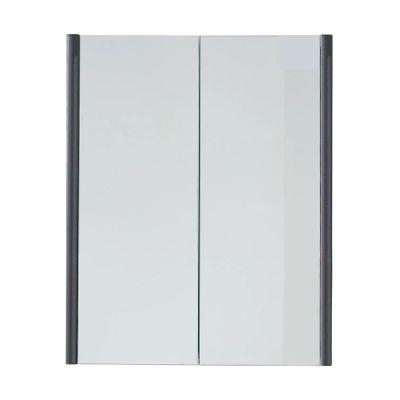 Aurora 60cm Mirror Cabinet Dark Grey
