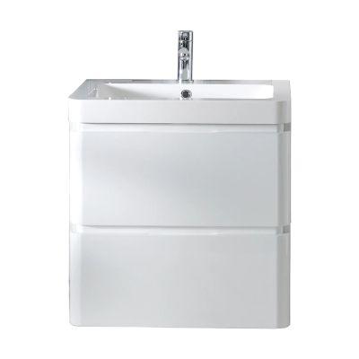 Aurora 60cm Wall-Hung Vanity Unit Gloss White