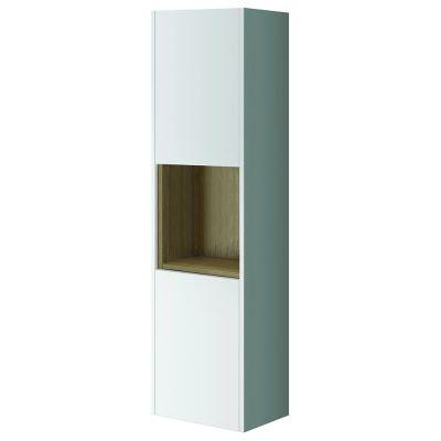 Lucca 140cm Tall Bathroom Cabinet White - Alternative Image