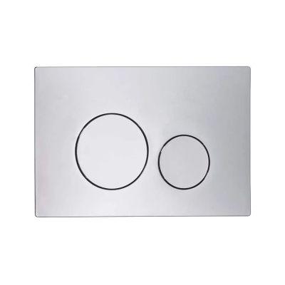 Circles Chrome Push Plate 13.7x21cm