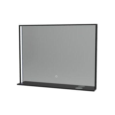 Element Black Mirror With Integrated Shelf 60x80cm - Alternative Image
