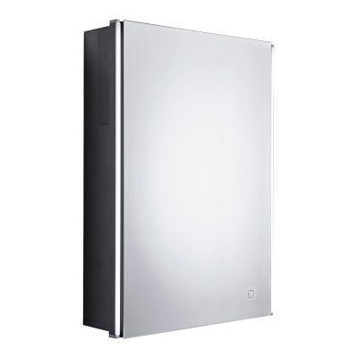 Facade LED 1-Door Recess Demist Mirror Cabinet 50x65cm