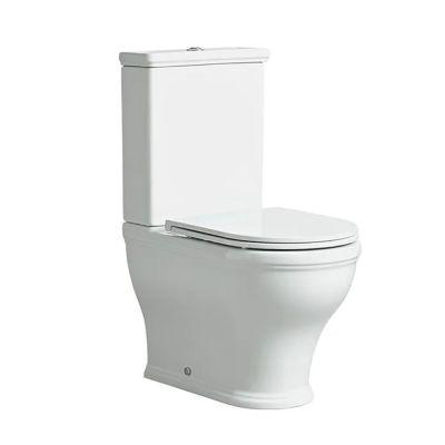 Lansdown Fully-Enclosed Close-Coupled Toilet Pan 62cm