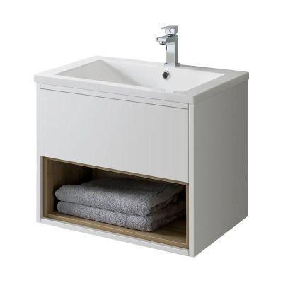 Lucca 50cm Wall-Hung Vanity Unit White