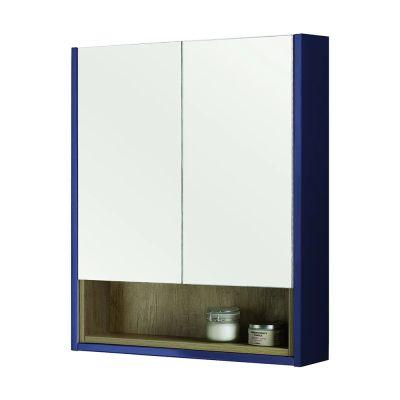 Lucca 60cm Mirror Cabinet Matt Blue