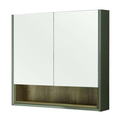 Lucca 80cm Mirror Cabinet Taupe