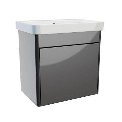 Perra 50cm Wall-Hung Vanity Unit Anthracite