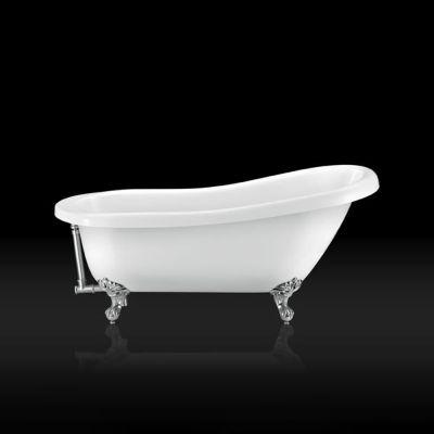 Slipper Traditional White Freestanding Bath 155x73cm - Alternative Image
