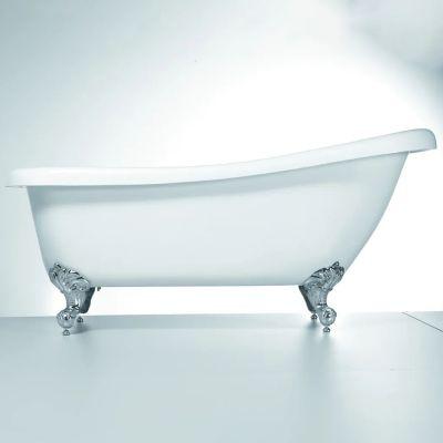 Slipper Traditional White Freestanding Bath 155x73cm