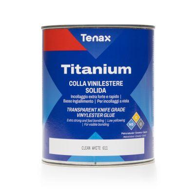 Tenax Titanium Knife-Grade Vinyl Ester High Strength Adhesive Clean White 611 1L
