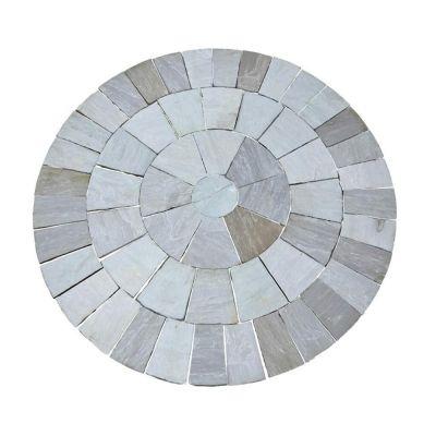 Kandla Grey Sandstone Paving Circle 2.7m Diameter - Alternative Image