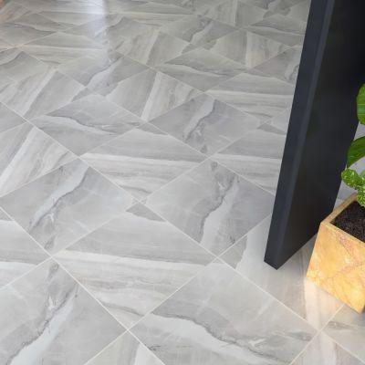 Siena Grey Marble-Effect Matt Ceramic Floor Tile 30x30cm