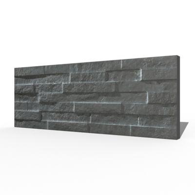 Brickstone Black Porcelain Tile 51x16.3cm