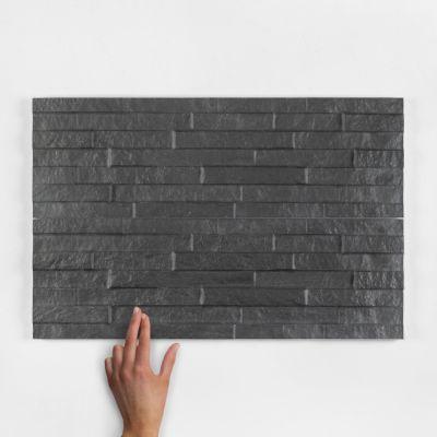 Brickstone Black Porcelain Wall Tile 52x16cm