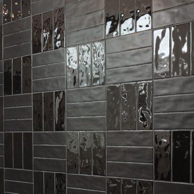 Metro Borgo Noir Matt Porcelain Wall Tile 20x6.5cm