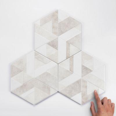 Palermo Gris Hexagon Matt Porcelain Wall Tile 25.8x29cm