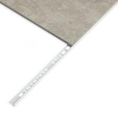 10mm Bright Silver Polished Square Edge Tile Trim 2.4m