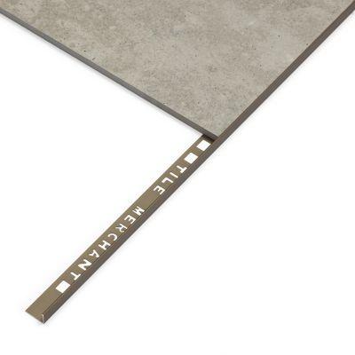12mm Bronze Matt Square Edge Tile Trim 2.4m
