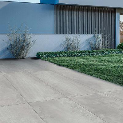 Outdoor Pluto Grey Concrete-Effect Matt Porcelain Tile 120x60cm