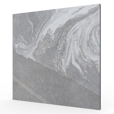 Outdoor Volga Grey Marble-Effect Matt Porcelain Tile 60x60cm - Alternative Image