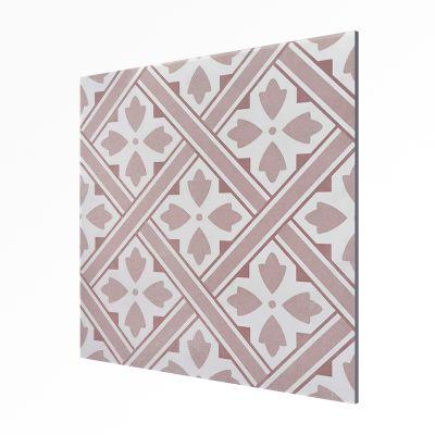 Durham Pink Porcelain Pattern Tile Matt 45x45cm - Alternative Image