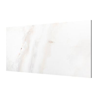 Onyx Bianco Marble-Effect Gloss Porcelain Tile 120x60cm - Alternative Image