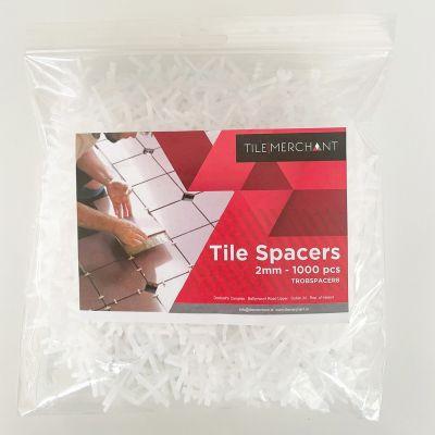 Alpha Tile Spacers (Tile 3-12mm) 2mm Grout Line (1000pcs/Bag)