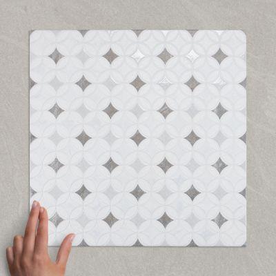 Orly Stone Pattern Satin Porcelain Tile 44.2x44.2cm