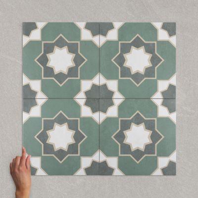 Izmir Olive Pattern Matt Porcelain Tile 33.3x33.3cm