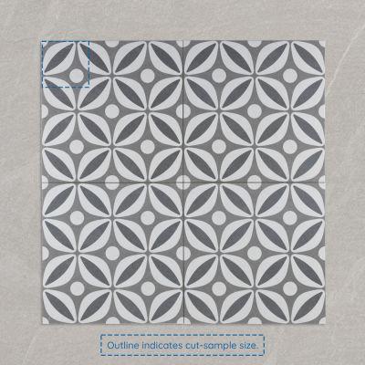 Westbury Grey Pattern Matt Porcelain Tile 33.3x33.3cm - Alternative Image