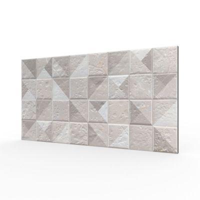 Marco Silver Marble-Effect Ceramic Décor Tile Matt 60x30cm - Alternative Image