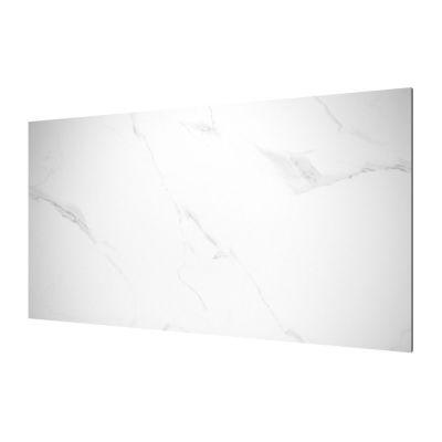 Swiss White Endless Marble-Effect Gloss Porcelain Tile 160x80cm - Alternative Image