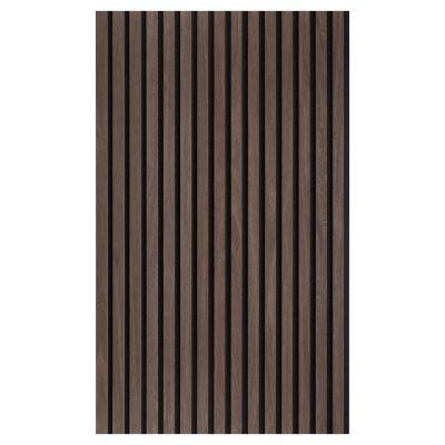 21mm Acoustic Black Felt Wall Panel Wenge 240x60cm - Alternative Image