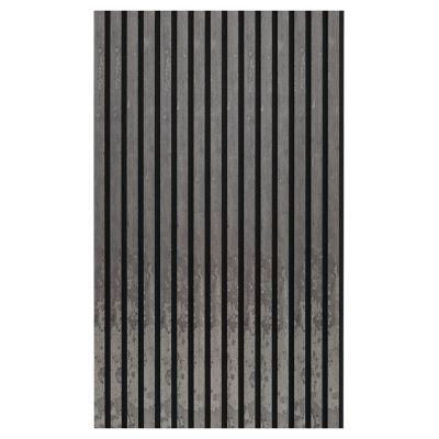 21mm Acoustic Slat Wall Panel Iron Grey 240x60cm - Alternative Image