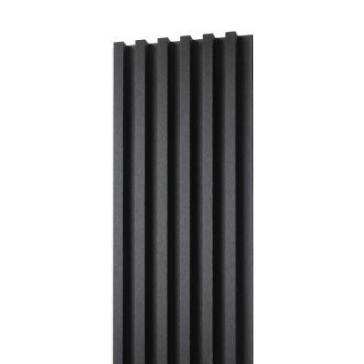 18mm Slat Wall Panel Black 290x17cm